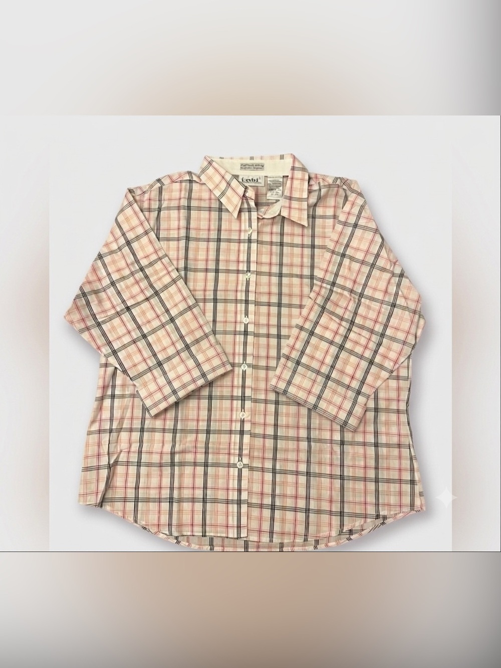 Tabi Shirt Black Pink Check  XL